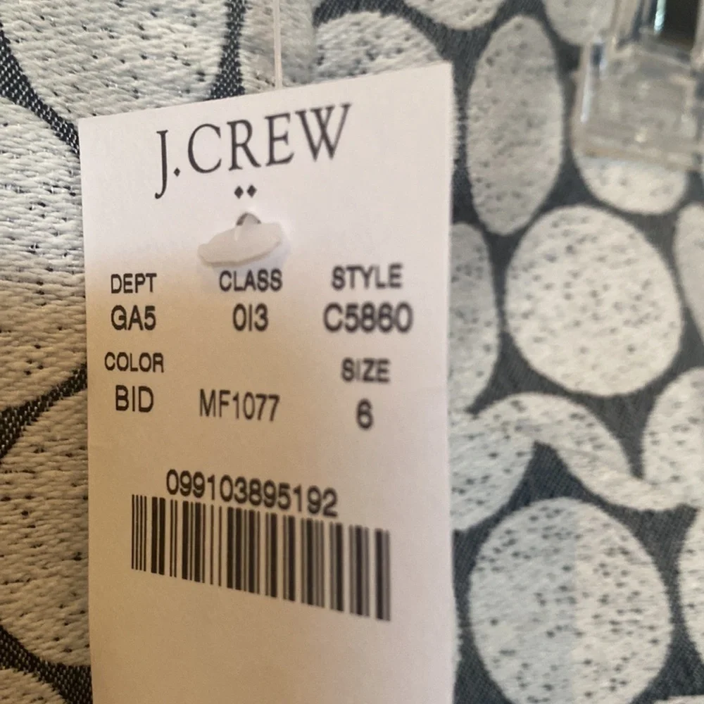 J.Crew Sz 6 skirt Black and white  NWT